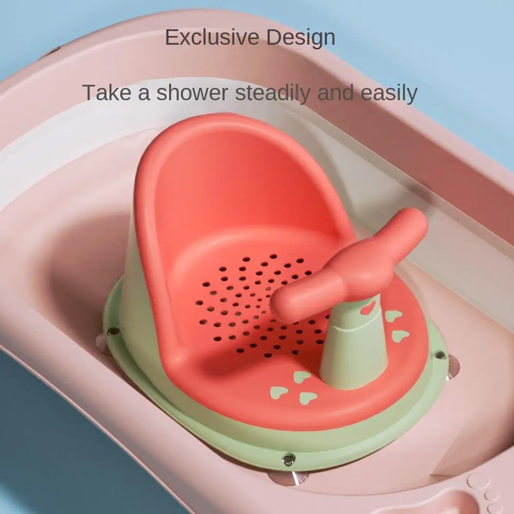 Multiple Colors Baby Shower Chair New PP+TPE Suction Cup Design Bathing Chair Antiskid Bathtub Seat Baby Play