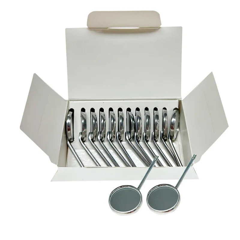 5×12pcs/Box Dental Stainless Steel Mouth Mirror Head Odontoscope Mirror Reflector Dentist Equipment Oral Teeth Exam Care Mirrors