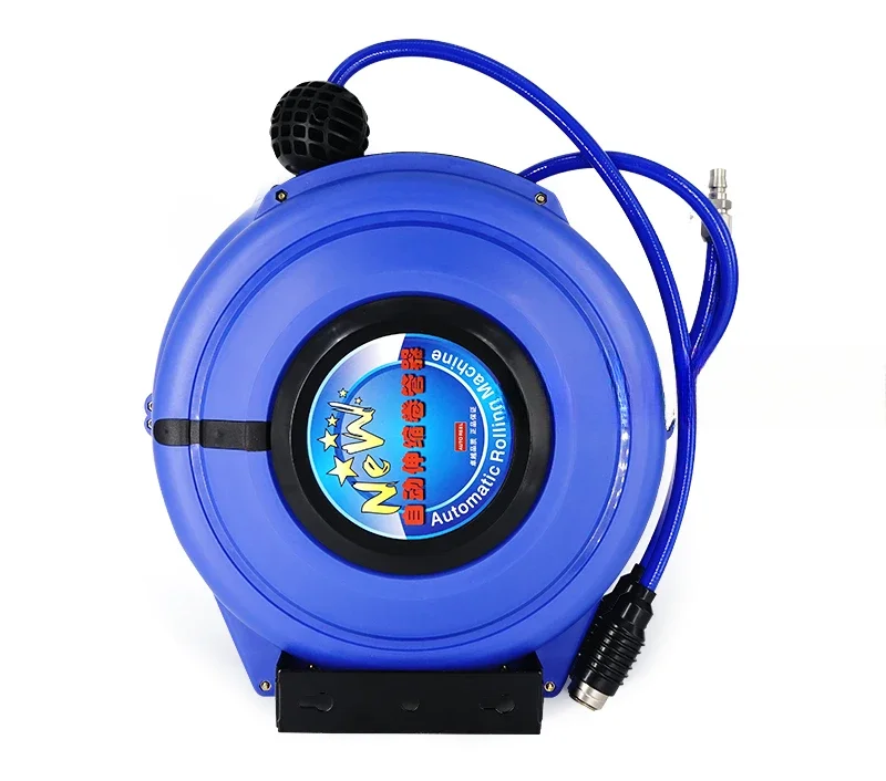 Wall Mount Pneumatic Compressor Automatic Compressed Air Hose Reel Retractable Telescopic PU 8*5 10 12 10M 15M 20M 25M