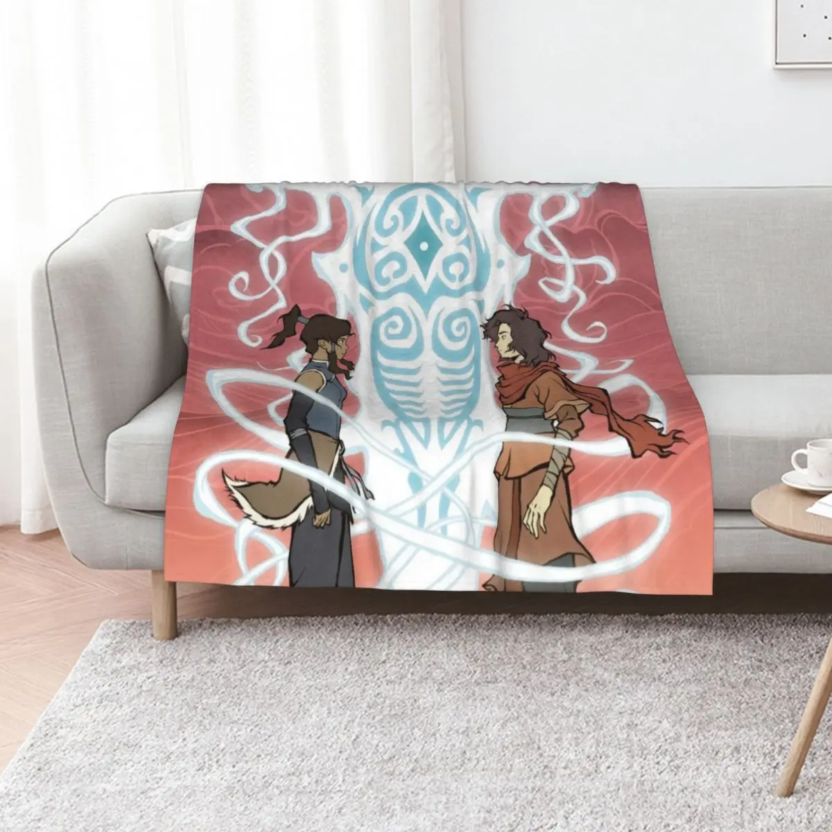 Raava Avatar Throw Blanket Soft Sherpa Fleece Warm Blanket for Winter