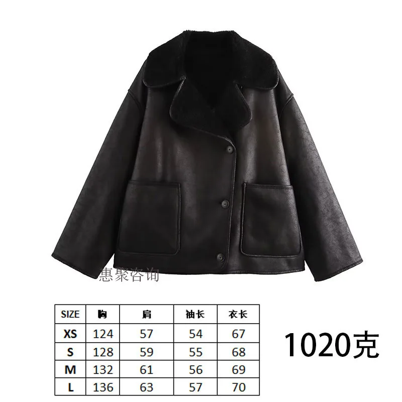 秋冬婦人服 欧米風レトロウールジャケット ラペルルーズファー一体型トップス