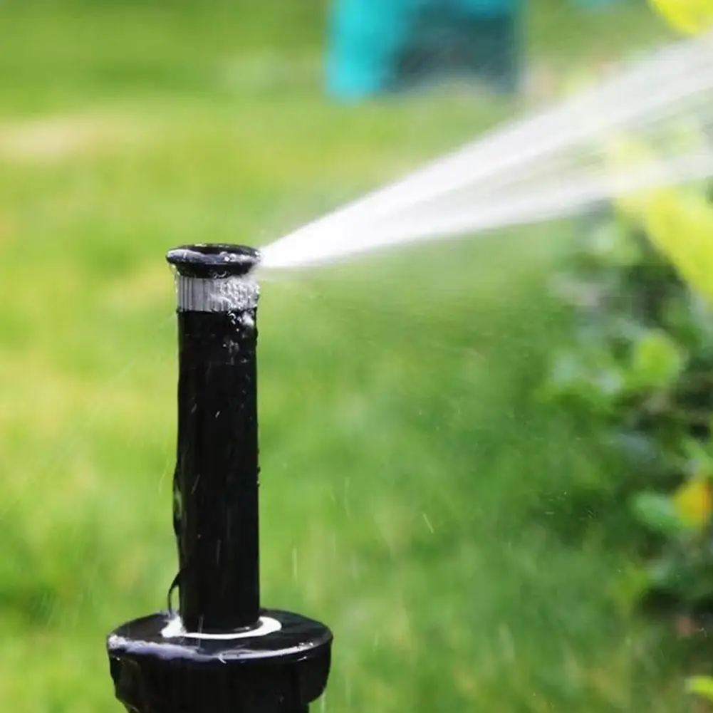 1Pcs 1800 Scattered Sprinkler Underground 4-point Automatic Telescopic Rotating Garden Irrigation Sprinkler Angle Adjustable