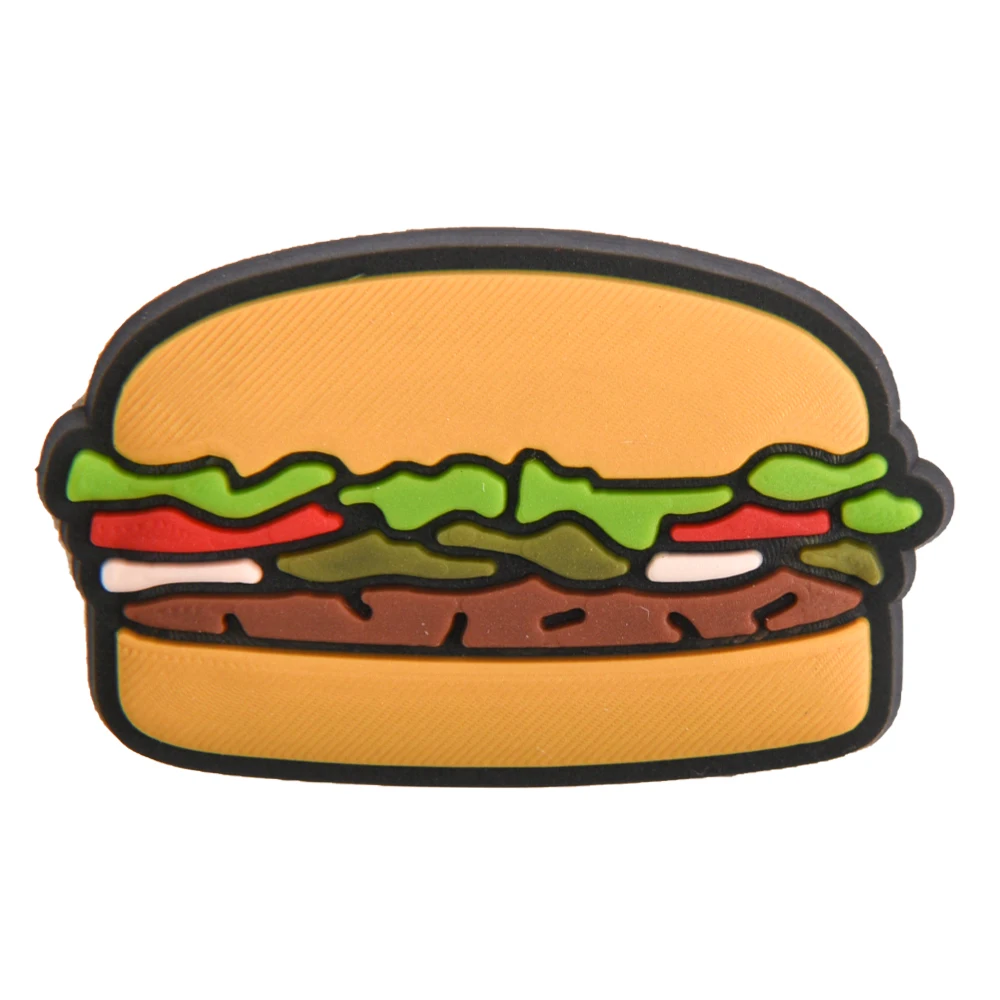 Cute Fast Food Burger Shoes Charms Men Women Taco Bell Shoe Decoration Accessories For Kids Boy Girls Adult Party Favor view 6