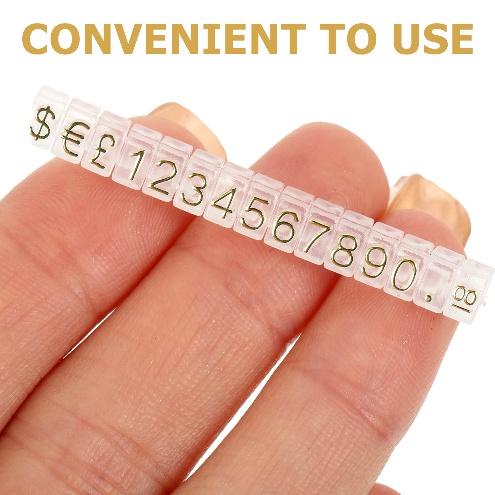 

20pcs Aluminum Alloy Display Blocks Jewelry Price Tags Stand for Retail Stores Lightweight Price Tag for Vegetables