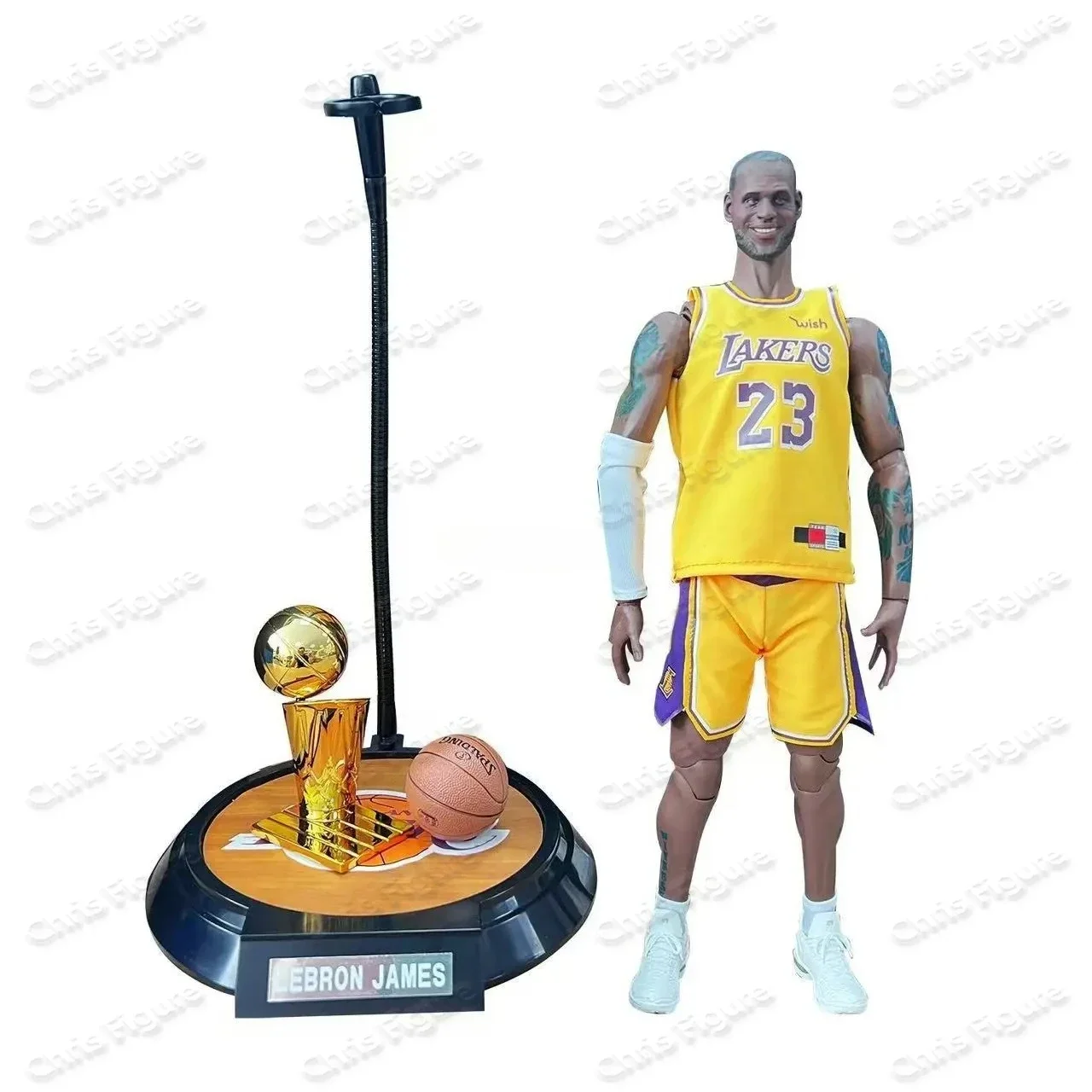 In Stock, Fast Shipping NBA Basketball Superstar James, Lakers No.23 Jersey, 1/6 Scale Action Figure Toy Collection - view 6