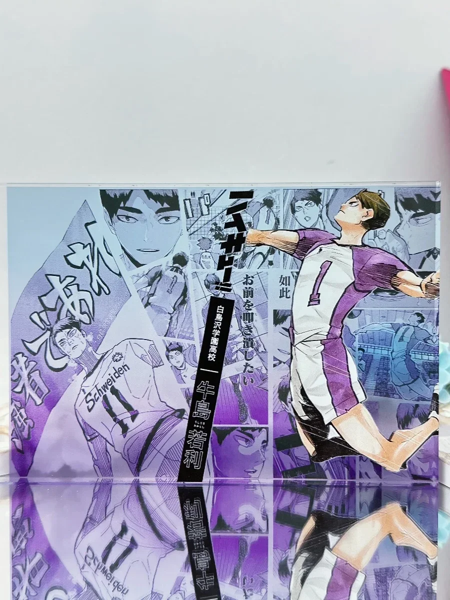 Haikyuu!! Acrylic Stand Block Ushijima Wakatoshi Anime HOBBY Goods Gift Animation Derivatives