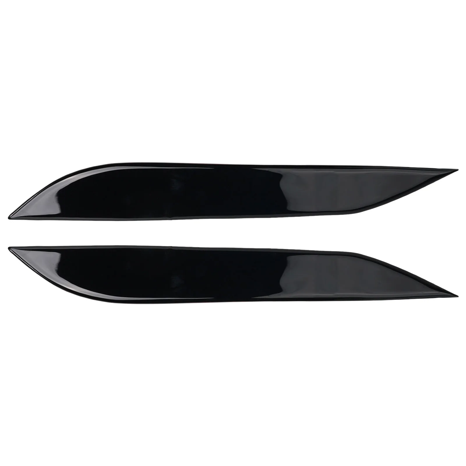 ABS Plastic Front Headlight Eyebrow Trim Sticker Kit 2 pcs for Nissan 350Z Z33 2006 to 2009 Headlamp Molding Enhancement