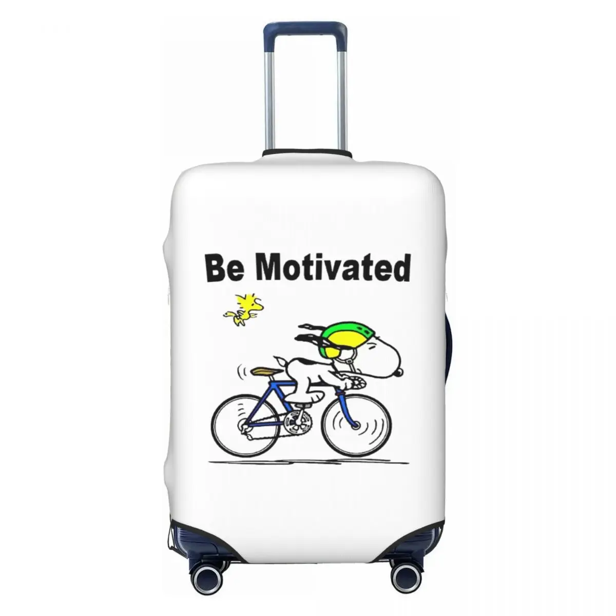 

Custom S-snoopys Be Motivated Luggage Cover Elastic Travel Suitcase Protective Covers Suit For 18-32 inch