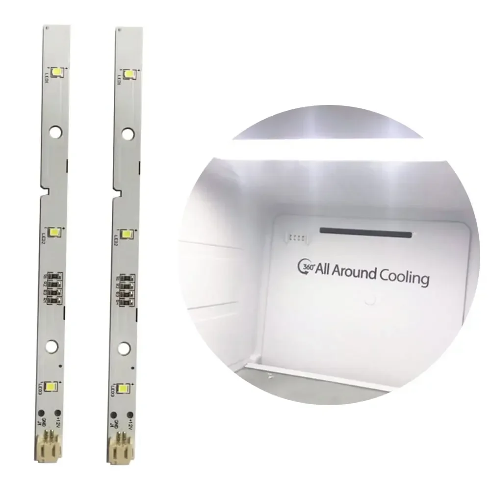 2pcs ForRongsheng/forHisense Refrigerator LED Light Strips MDDZ-162A 1629348 Length 16 Cm 12V DC Via 2 Pin Connector