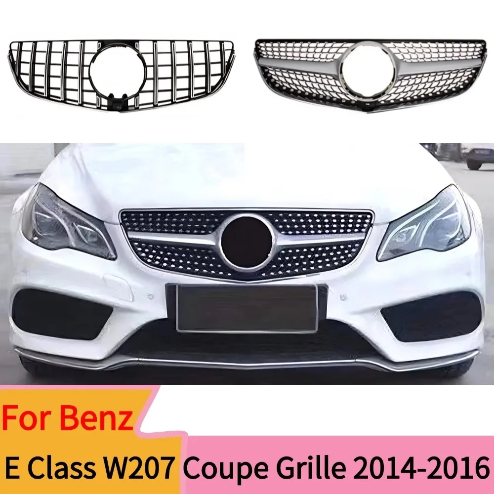 Für 2014-2016 Style Frontgrill Stoßstangengrill Kühlergrill Tuning für Mercedes Benz E-Klasse Coupé W207 C207 E200 E250 E30
