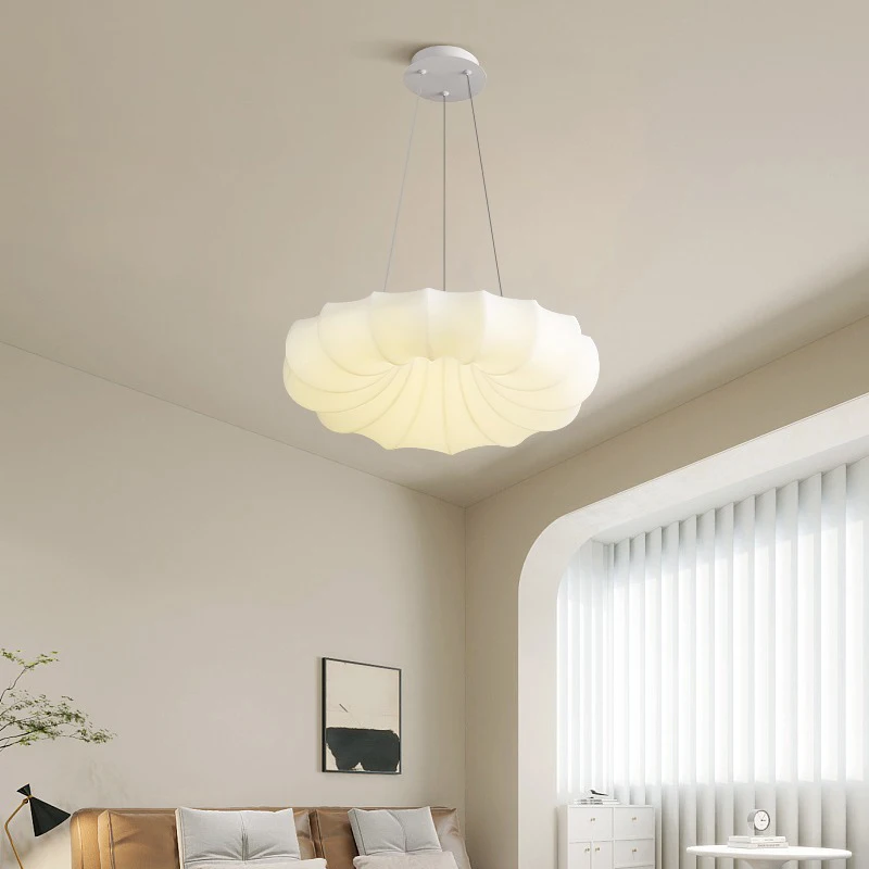 French pumpkin pendant light Nordic study cloakroom cookie bedroom ceiling light