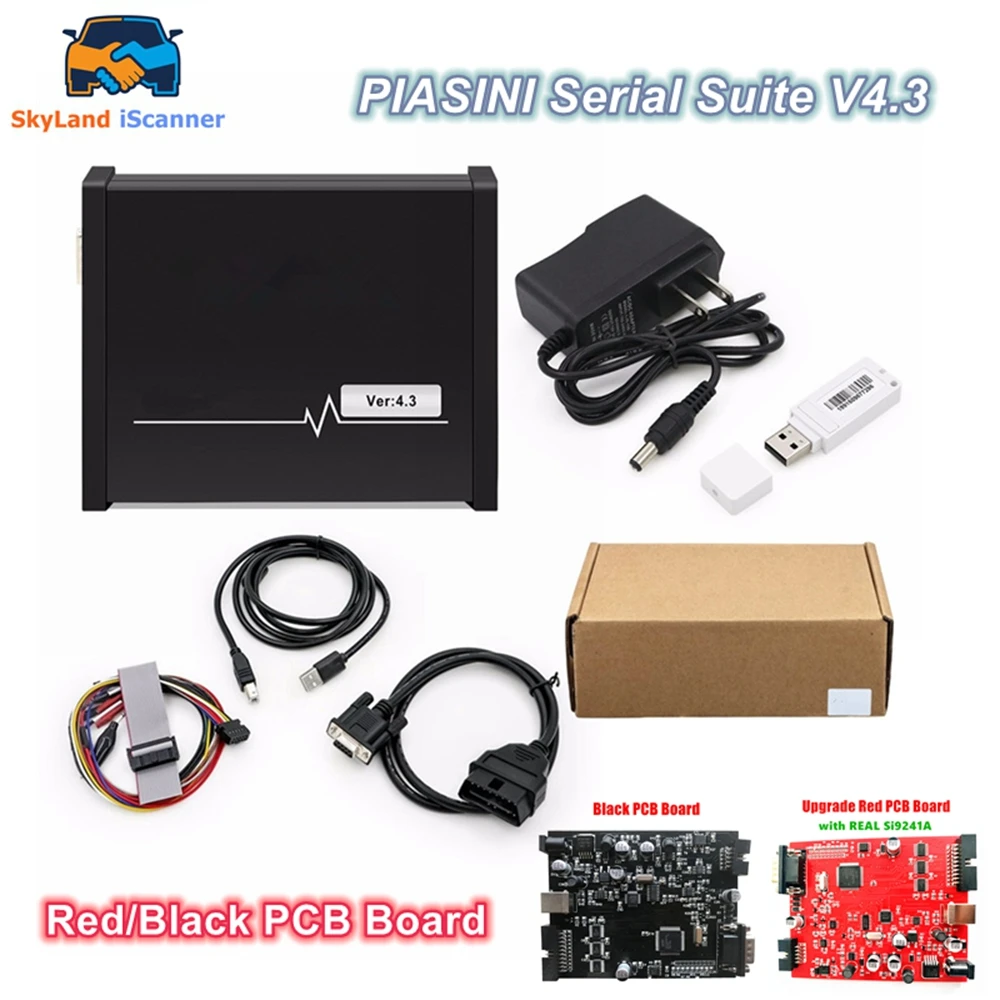 2026 Newest quality Piasini Master V4.3 Real 9241A Chip Master ECU Programmer Serial Suite With USB Dongle ECU Chip Tuning Tool