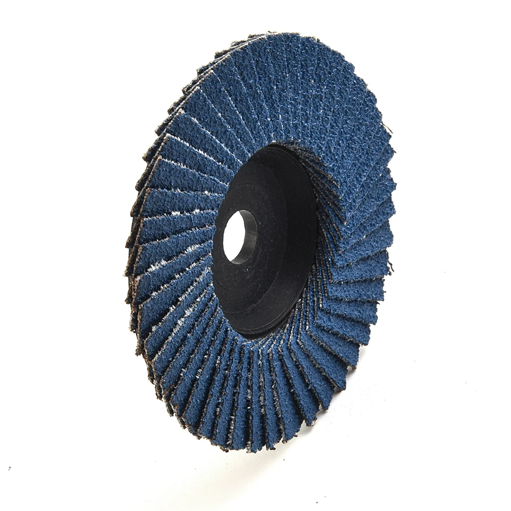 75mm Slijpschijf Blauwe Flap Schijven Plat Voor Haakse Slijper Gat 10mm Schuurschijven Reserve 3 Inch 3 stuks Praktisch