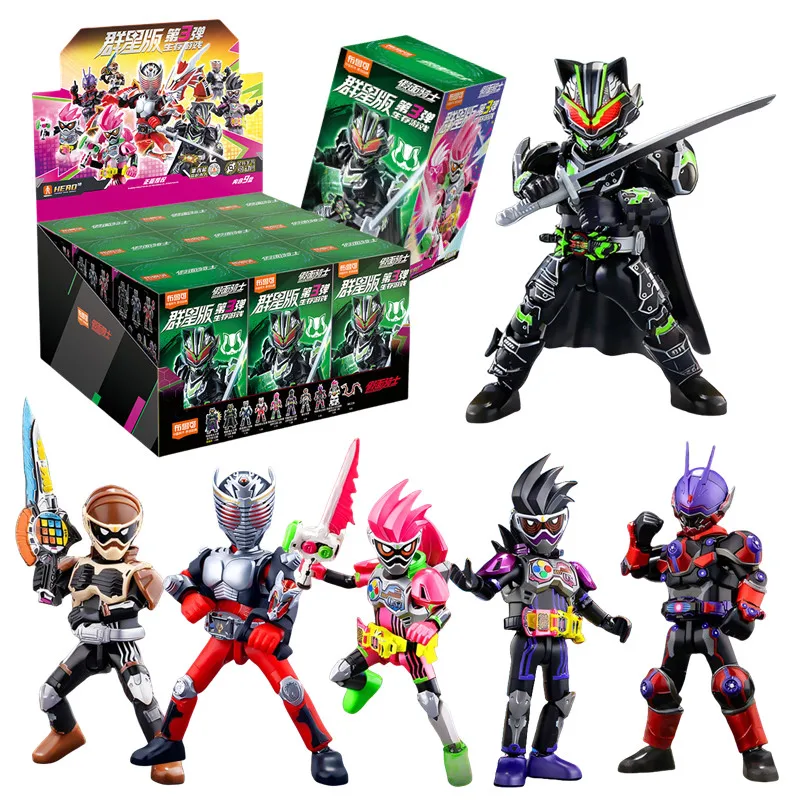 

1/9Pcs BLOKEES Episode 3 survival game Kamen Rider Building Blocks Ex-Aid Tycoon Saber Genm Glare Movable Model Assembled Toys