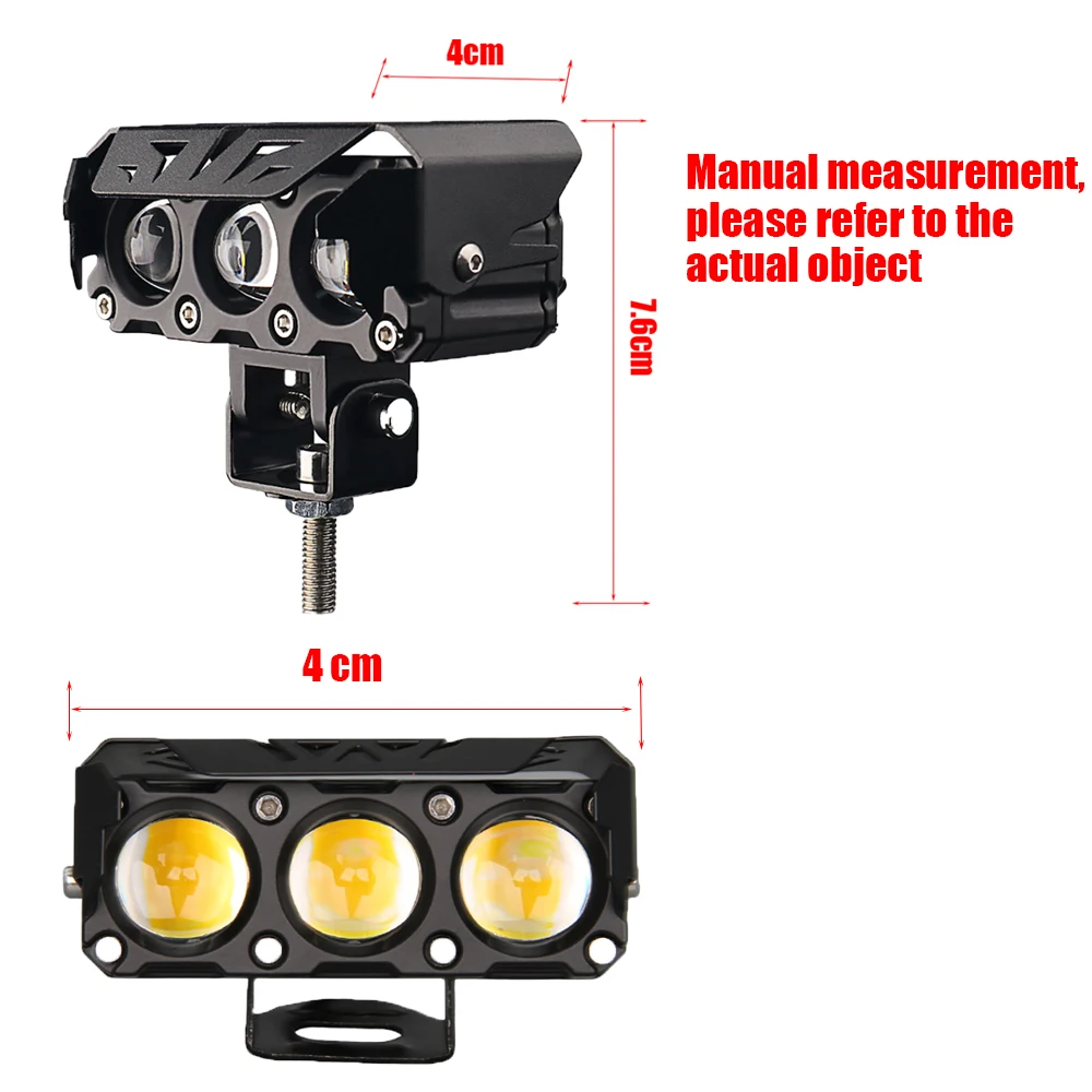 Electric Bicycle LED Headligh 9-80V 24W/30W Waterproof Aluminium Alloy Cycling  Lights Bicycle Accessories