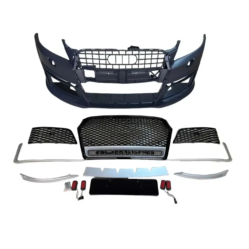 

Suitable for 12-15 Q7 Modified RSQ7 Plastic Material Large Surround Kit Including Front Bumper Center Mesh Grille