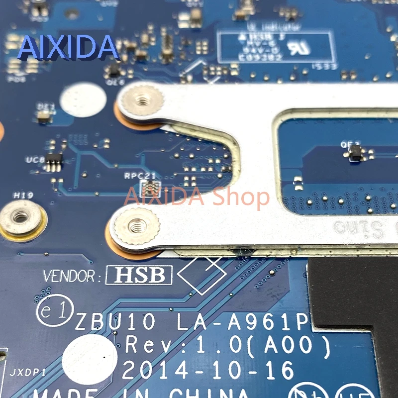 Aixida zbu10 LA-A961P CN-0Y15C1 CN-0420PP CN-0R1VJD mainboard für dell latitude e7450 7450 laptop motherboard i3 i5 i7 cpu