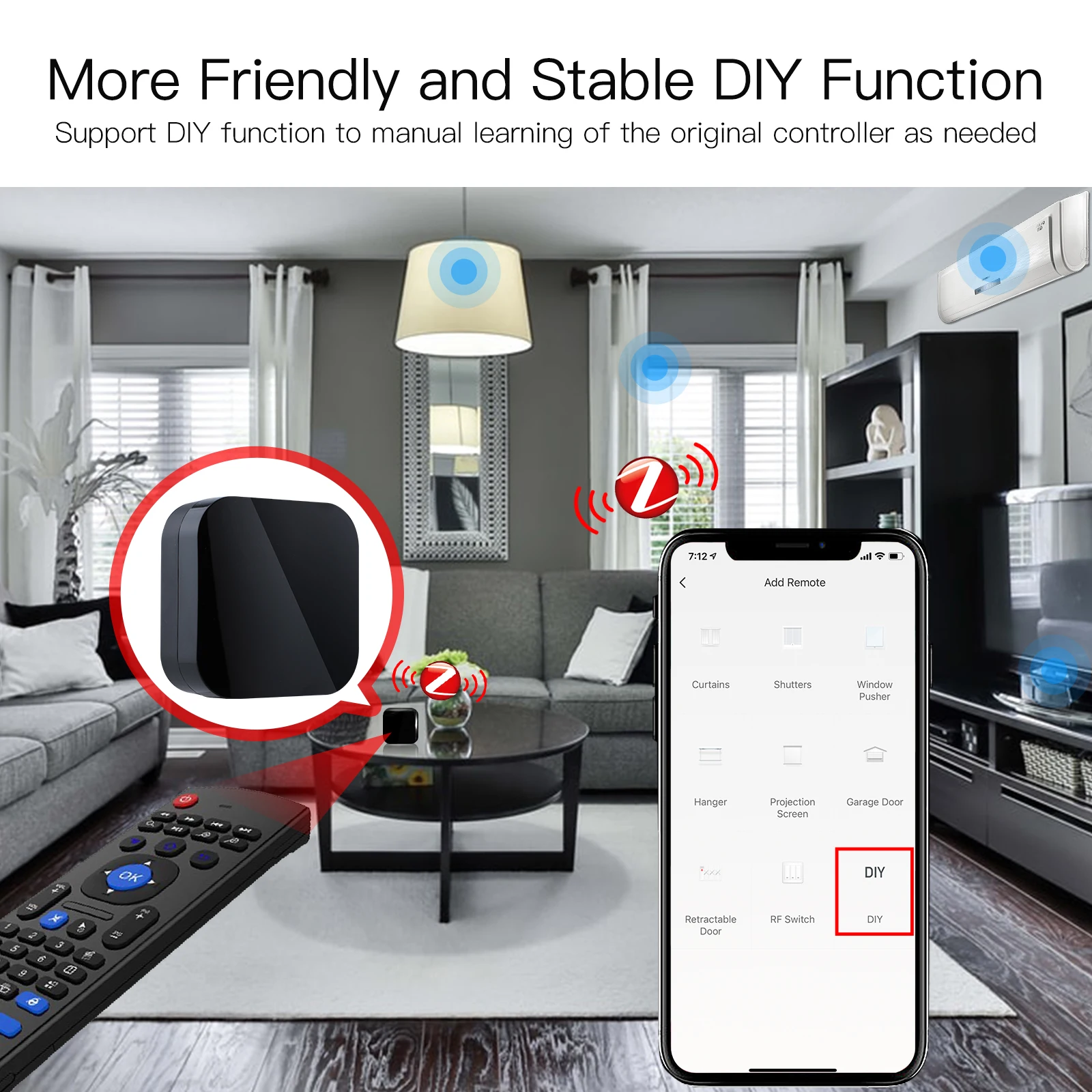 2022 ZIGBEE Smart Home Product All Remote Control Home Appliances IR RF Blaster