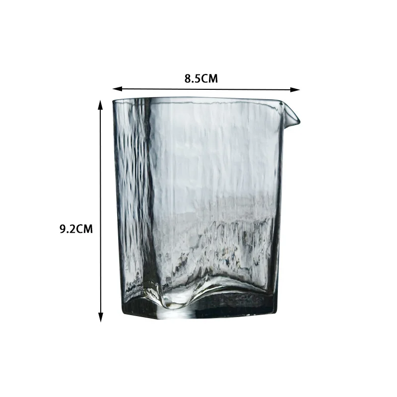 Japanese Style 150ml Triangle Hammer Glass Fair Mug Heat Resistant Tea Separator Tea Pitcher Gongdaobei Kung Fu Tea Set Teaware