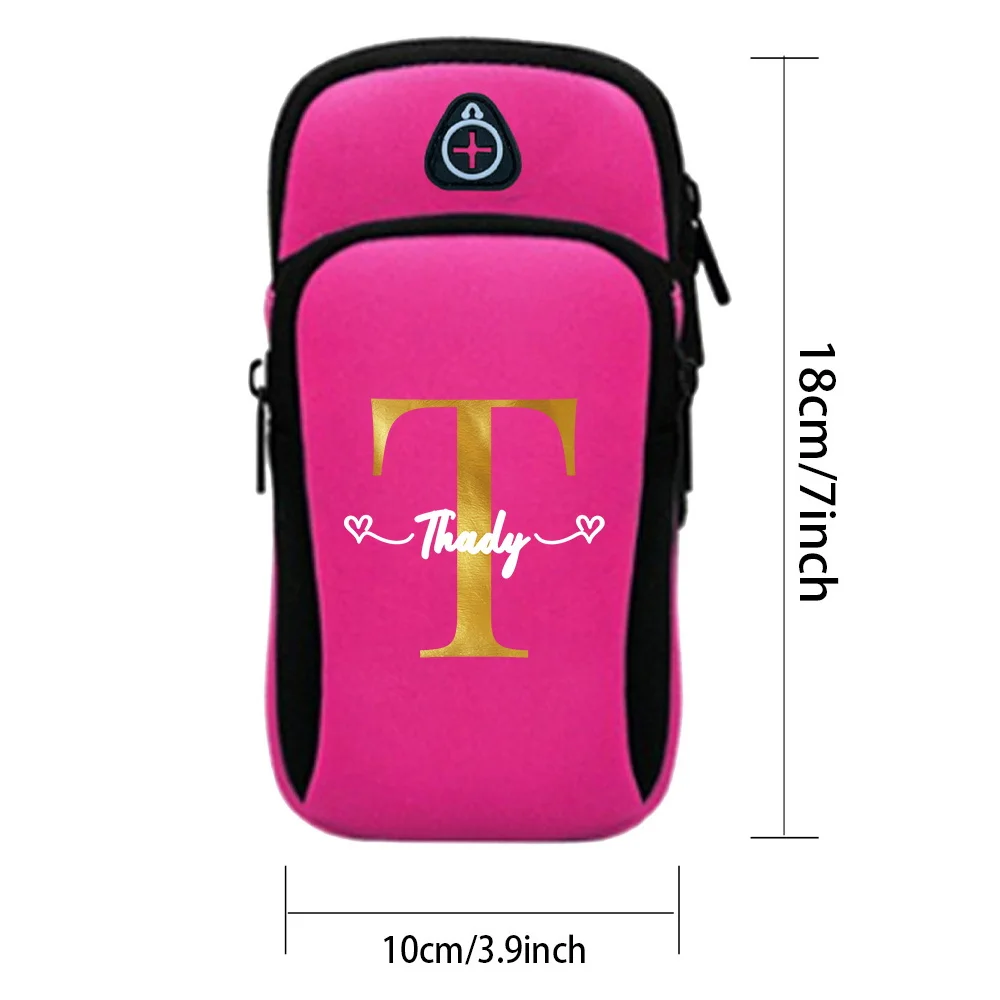 Customized Name Arm Strap Sports Phone Bag Running Arm Phone Bag Sports Phone Bag Personalized Letter Printing