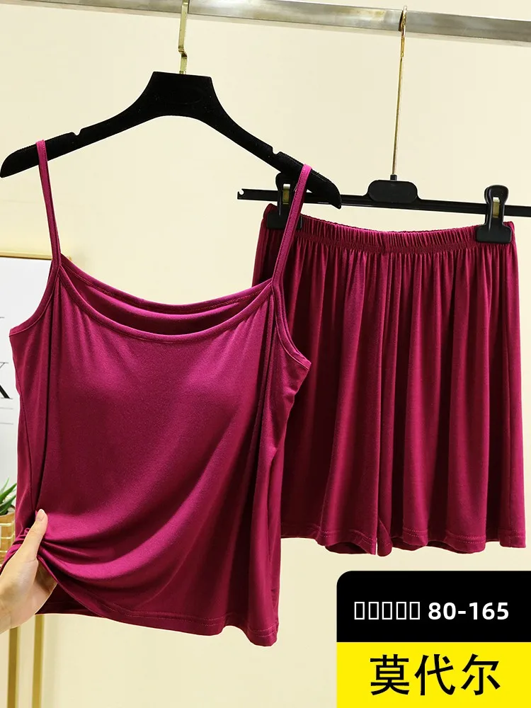 طقم ملابس منزلية صيفية رفيعة مشروط ثوب نوم نسائي كاجوال ملون مستدير Ne ort Sve Nightdr #1