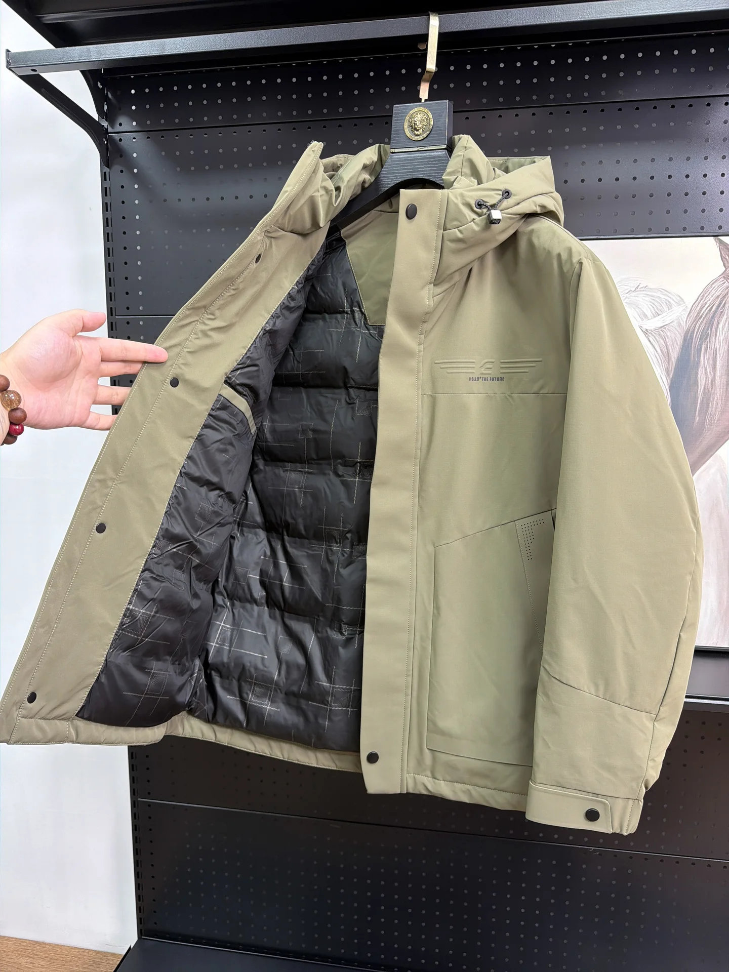 Homesick Heat Locking Thickened Lightweight Windproof Casual Hooded Cotton Jacket Men's Autumn Winter Fashion City Style Coat