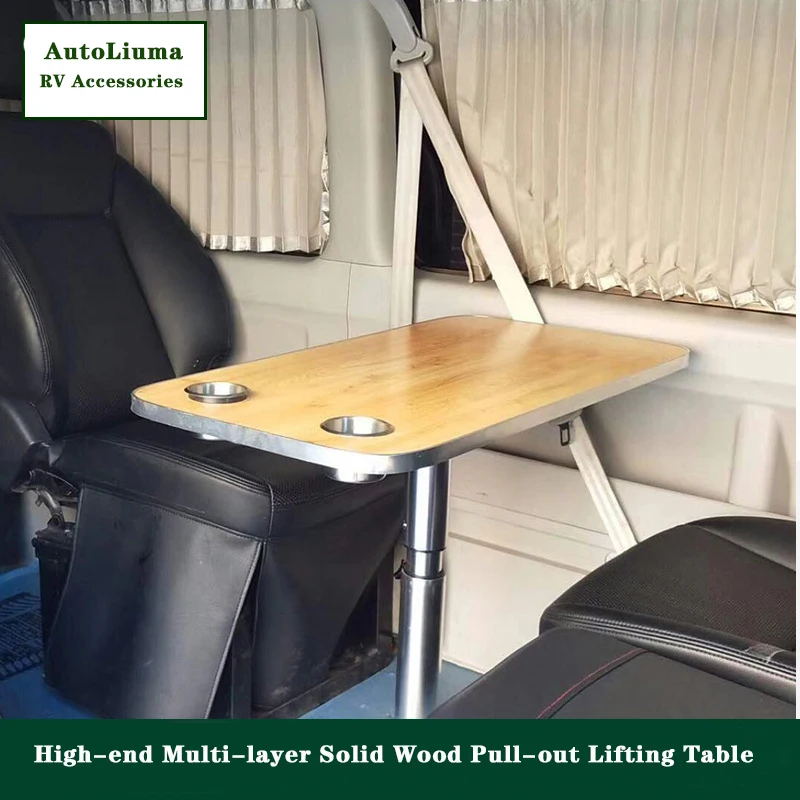 Factory Direct Customizable Multi-Layer Wooden Adjustable Table For RV Interiors For Motorhomes Campervans Car Interiors