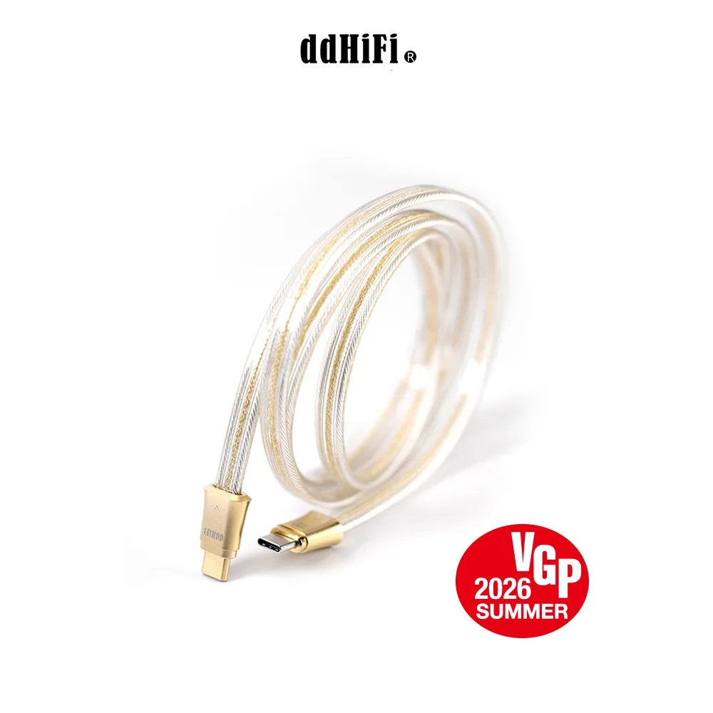 DD ddHiFi TC19CC Gold Pure Silver Digital Signal Type-C To Type-C Cable OTG for HiFi Audio DAC AMP,10cm/45cm/100cm