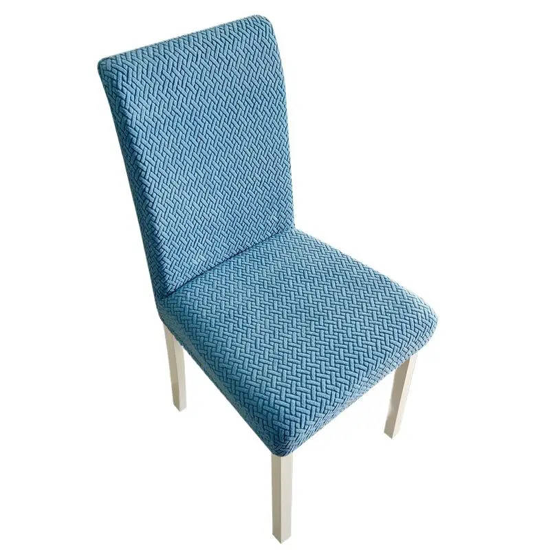 Stretch Dining Chair Covers Soft Jacquard Fabric Stain Resistant For Home