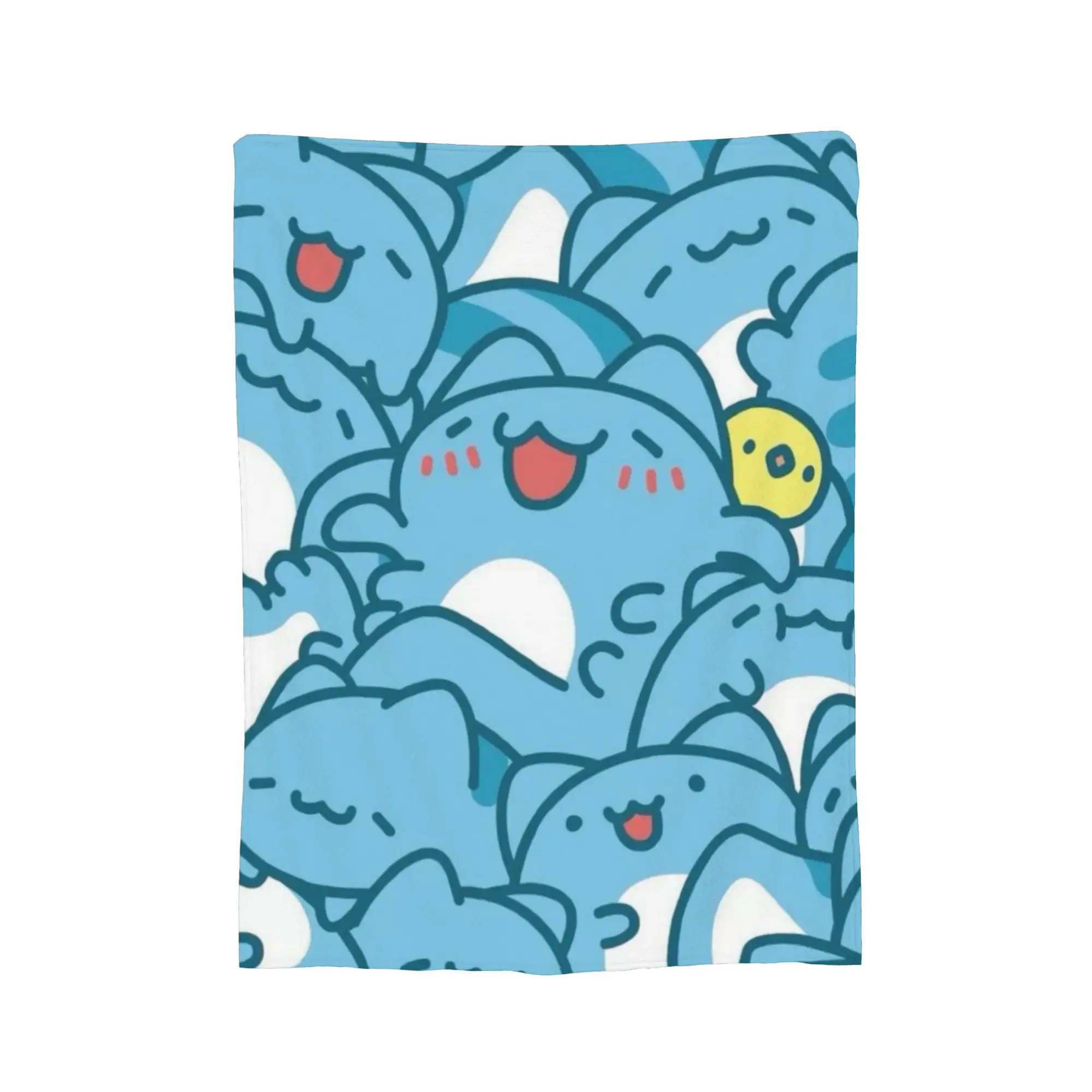 Bugcat كابوس الكرتون ستة أرجل الأزرق القط البطانيات الصوف متعددة الوظائف فائقة النعومة رمي البطانيات للمنزل أفخم رقيقة لحاف #3