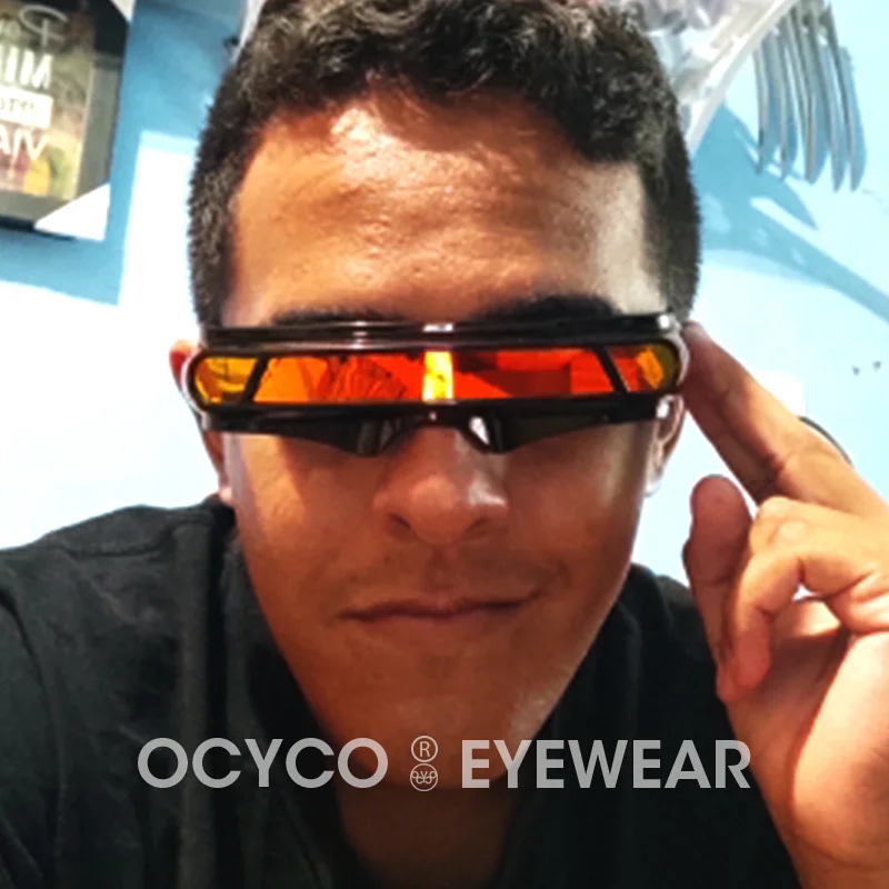 

Cool Polarized TR90 X-men Rectangle Sunglasses Men Women Special Memory Materials Laser Cyclops