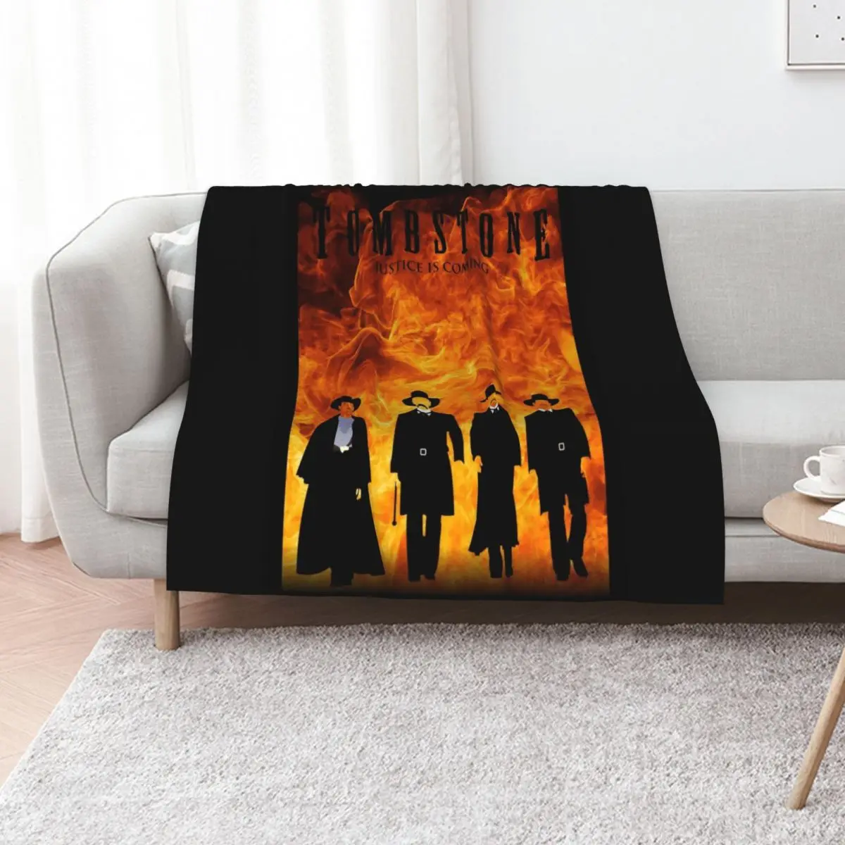Tombstone: FIRE Throw Blanket Quilt Tourist For Decorative Sofa Personalized Gift Sofa Quilt Baby Blankets