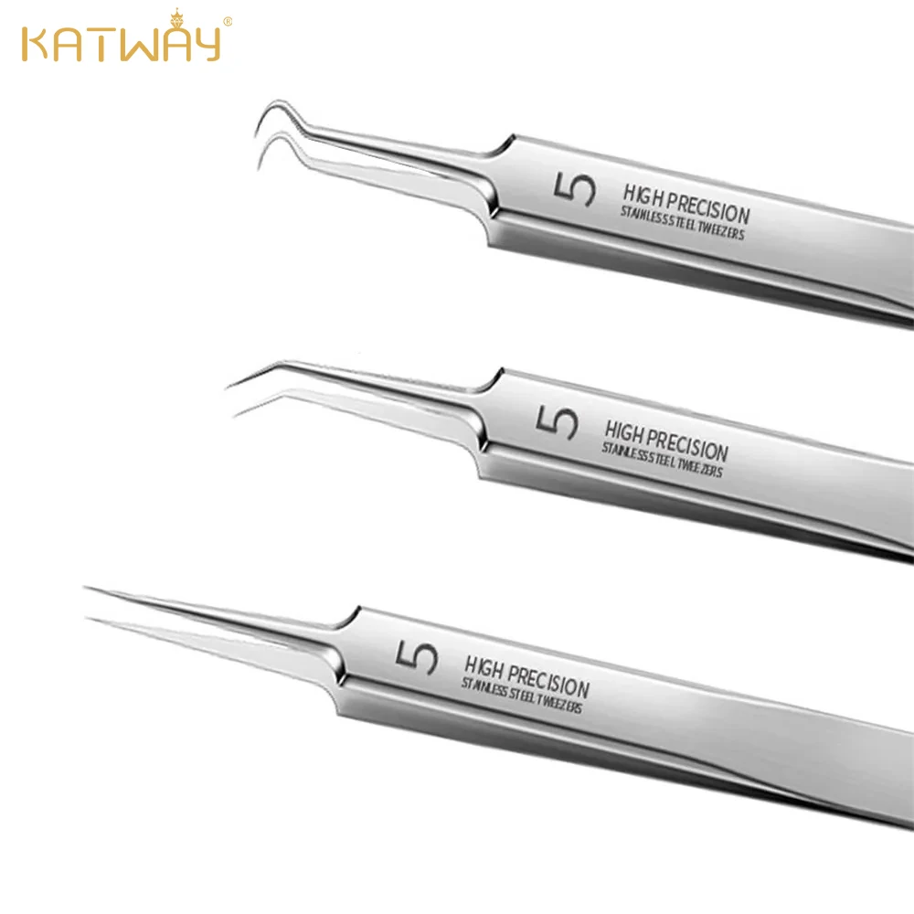 

KATWAY Beauty Salon, No. 5 Special Acne Needle Scraping Closing Tools Ultra-fine Blackhead Tweezers Cell Pimples Clip HH-AA07