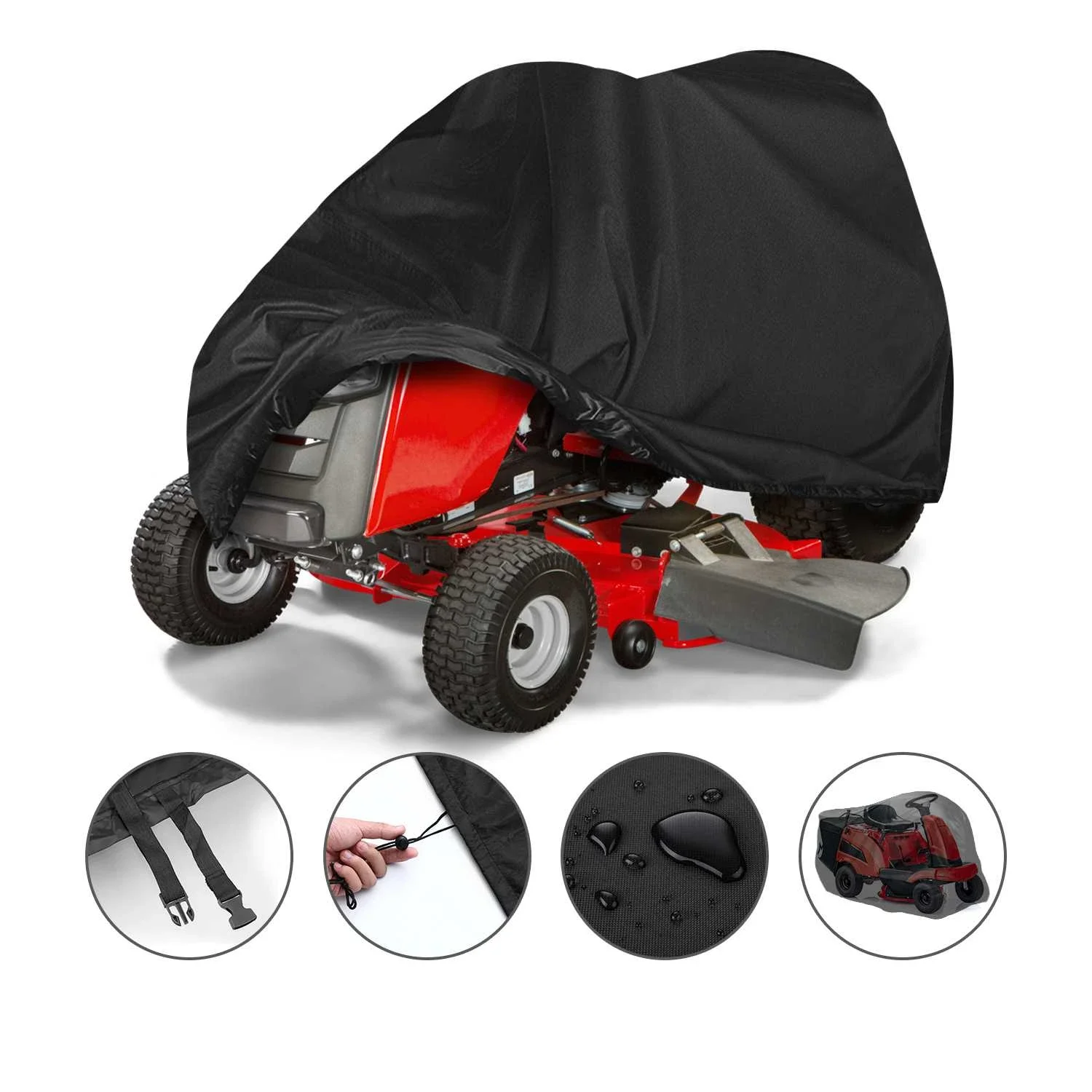 Universal Lawn Mower Cover For Yard Garden Furniture Motorcycle Quad Bikes Waterproof Cover Shade UV Protection Tractor Covers