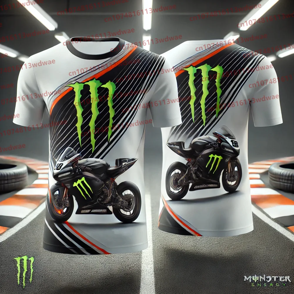 

Monster Energy T-Shirt Motorcycle Racing T-shirt 46 Scrambling Motorcycle T-shirt Men's Motorcycle Top 3D Print Graffiti Kid Tee