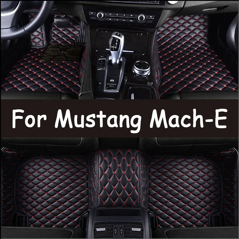 

For Ford Mustang Mach-E MachE 2021 Car Floor Mats Auto Styling Interiors Accessories Car Protect Custom Waterproof Decor Carpets
