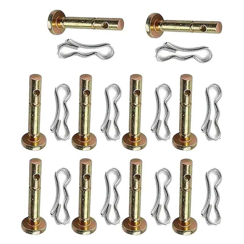 ABVG-For MTD Craftsman Cub Cadet Troy Bilt Snow Blower Parts- 10 Pcs 738-04124A Shear Pins& 10 Pcs 714-04040 Cotter Pins Kit
