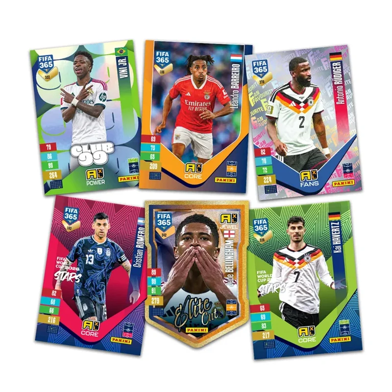 2027 New Panini FIFA 365 Adrenalyn XL Fatpack Booster Trading Card Collection 1Packs Contains 26 Cards in Stock