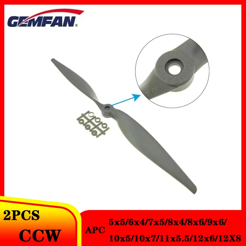 Gemfan APC Nylon Propeller 5050 6040 7050  8040 8060  9060 1050  1070 1155 1260   1280  for FPV RC Fixed Wing Prop
