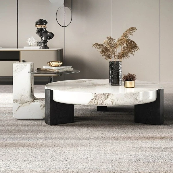 m Bedside Living Room Side Table Mobile Center Accent Luxury Dining Tables Round Nordic Furniture
