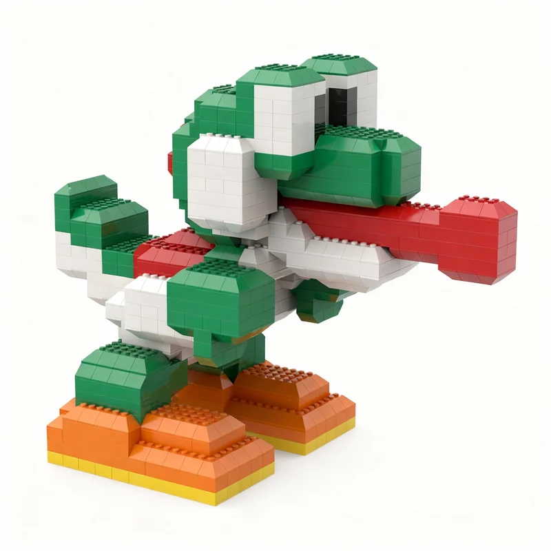 

932pcs MOC Yoshi Dinosaurs Model Building Blocks Construction Toy Christmas Gifts DIY Creative Idea Education Assemble Birthday