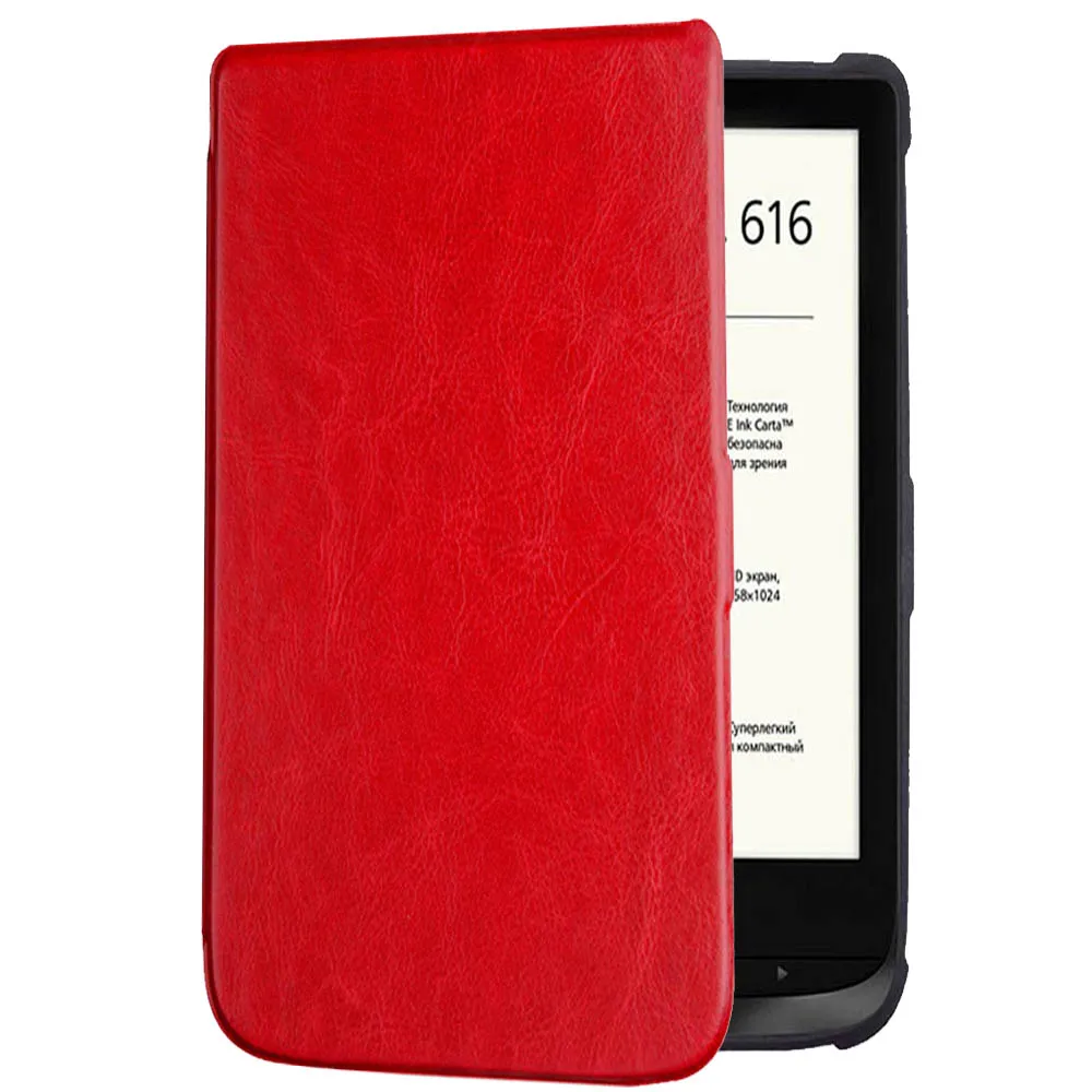 Ultra Slim Book Cover For PocketBook 606/628/633 eReader Soft Shell Case Also Fit Pocket book 633 Color/Basic 4/Touch Lux 5 Skin