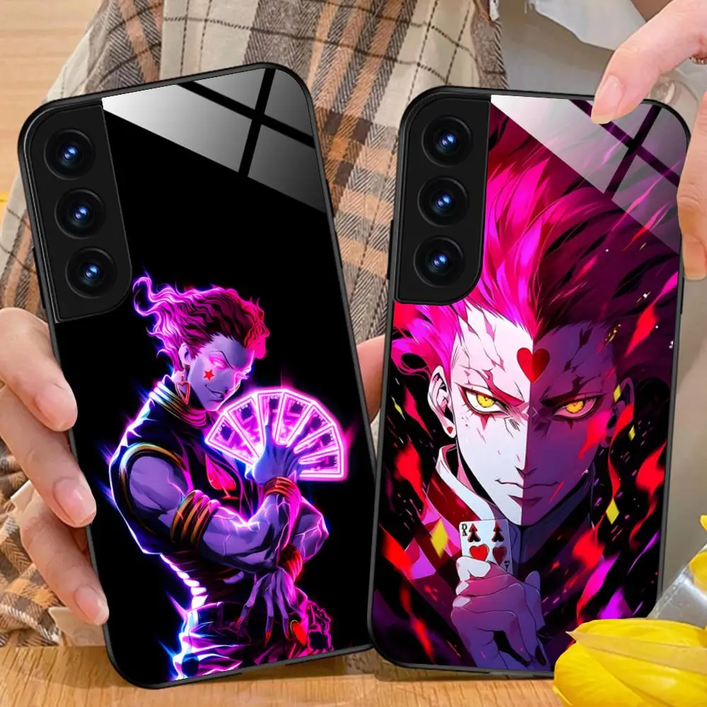 

Чехол для мобильного телефона Hunter Hisoka для Samsung Galaxy A56 55 54 53 52 51 36 35 34 23 16 15 5G Glass Colorful Cover Pretty