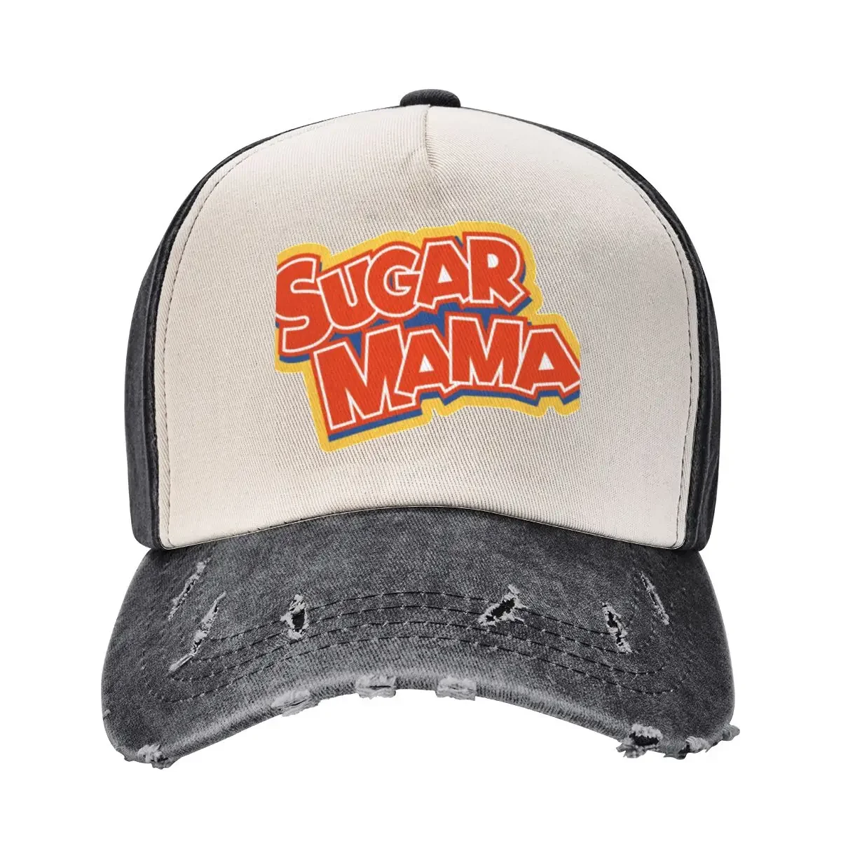 1960s Sugar Mama Candy Bar Logo Baseball Cap Wild Ball Hat Sports Cap Hip Hop Female Men's