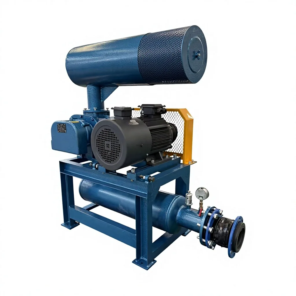 High Pressure High Density Fish Farming Supply  Resistant Roots Blower for Pneumatic Conveying Aeration