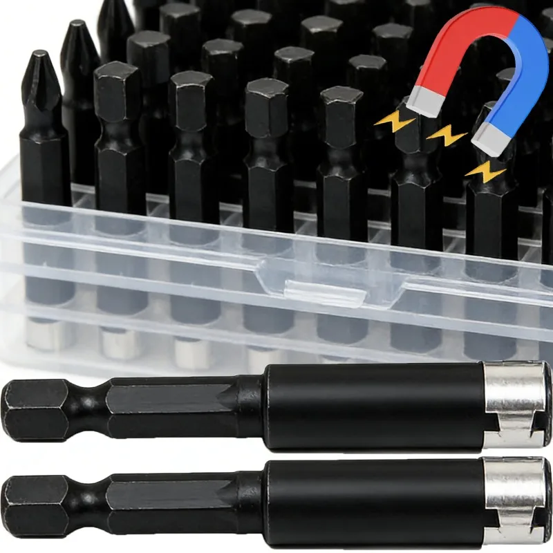 1-10pcs Multi-functional Magnetic Screwdriver Bit with Hexagonal Shank Drill Bit Extended Adapter Holder Screwdriver Bits