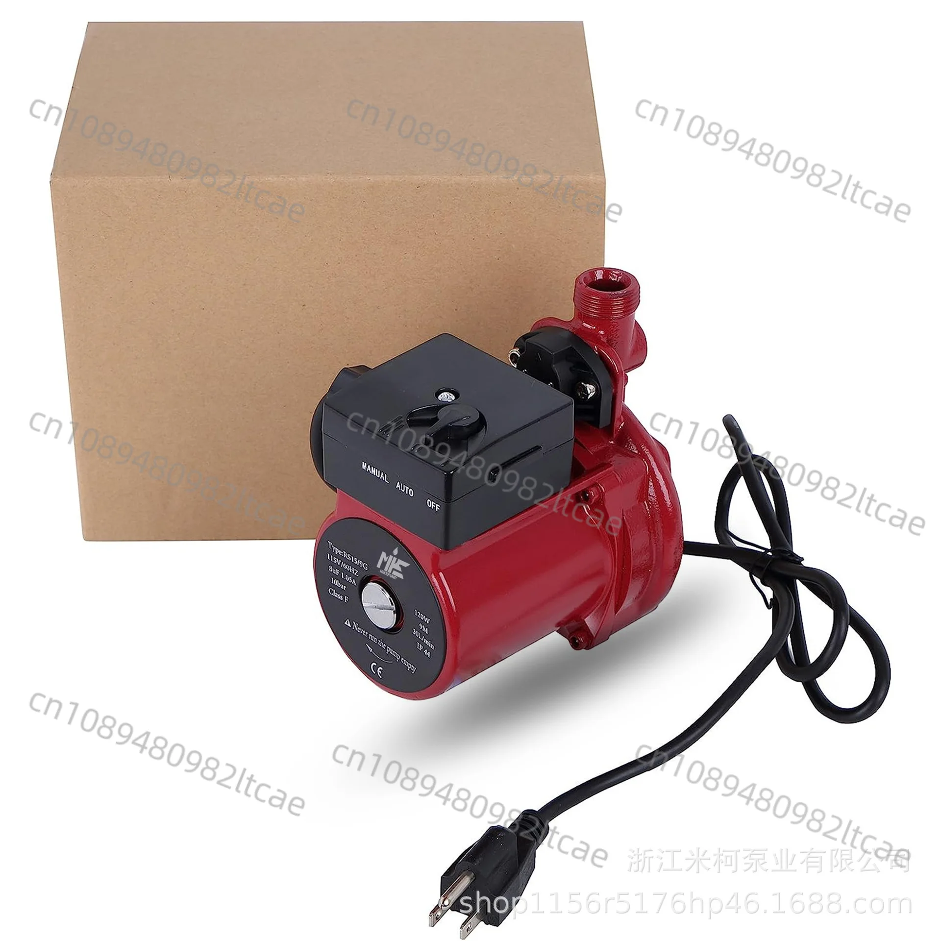 220V 120W 26L/min 25mm Screw Thread Household Automatic Floor Heating Radiator Hot Water Circulating Booster Pump