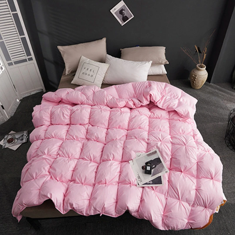 

High grade 100 % White Goose/Duck Down Quilt five star hotel Comforters winter Keep warm Duvets Cotton Cover quilts