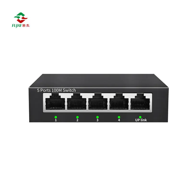 Factory direct supply Fast Unmanaged 5-port 10/100m Ethernet Hub Mini Network Switch