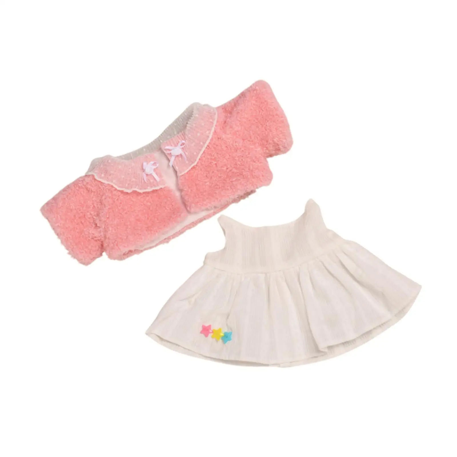 Ropa de muñeca de peluche de 13 pulgadas DIY lindo, felpa, accesorios para muñecas, vestido de muñeca, juguete, accesorios de fotografía elegantes, disfraces